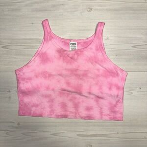 Pink Tie-Dye Women's Crop Top